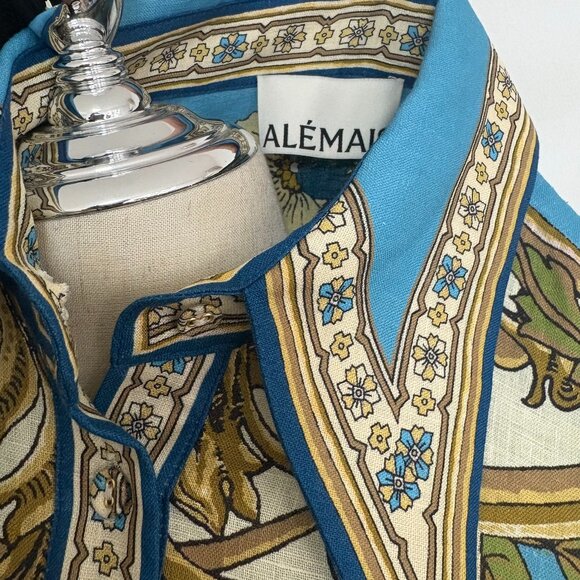 Alemais Cassie Mini Dress in Blue - Picture 6 of 15